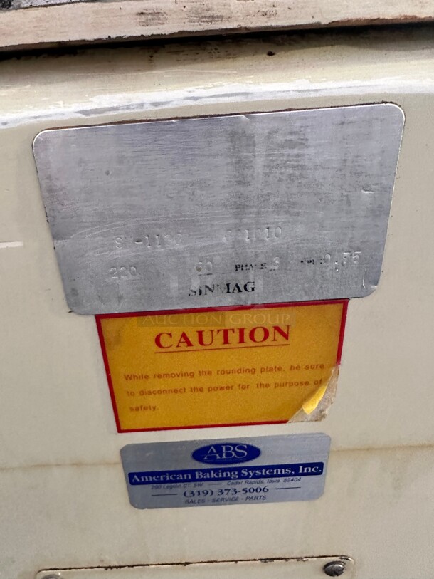 ABS SM-1136 Divider Rounder 36 Part, Used Excellent Condition 229 Volt 3 Phase Tested and Working - Image 6 of 9