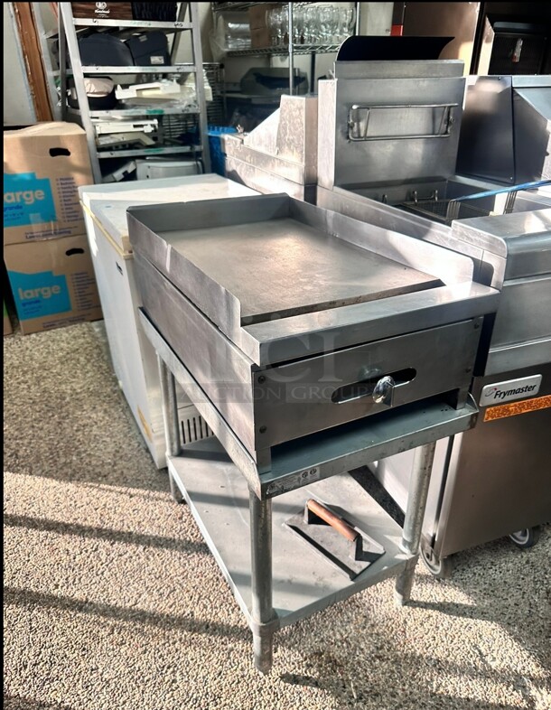 American Range 18" Gas Griddle Tested and Working! - Image 2 of 8