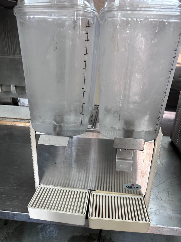 Certified Working Crathco D25-4 Refrigerated Drink Dispenser w/ (2) 5 gal Bowls, Pre Mix, 115v  - Image 6 of 9