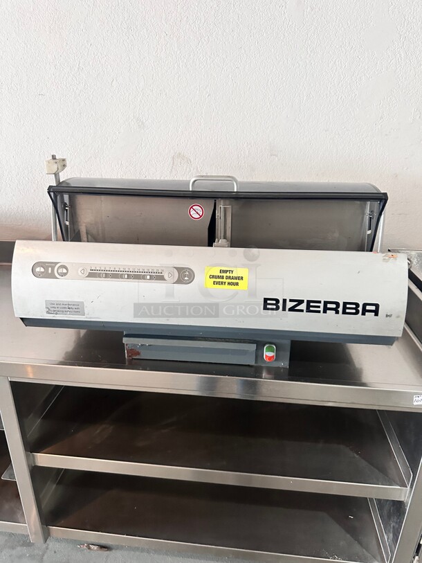 BIZERBA BRS 38 VARIABLE COMMERCIAL THICKNESS BREAD SLICER 120 Volt Working - Image 3 of 10