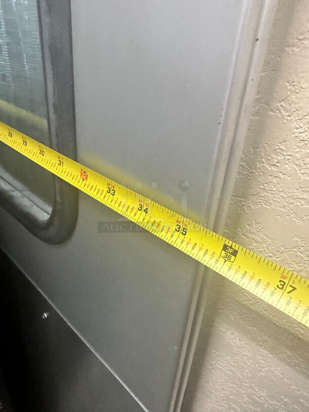 New Eliason LWP-3 36 x 84 Single Stainless Steel Swinging Traffic Door with 9 x 14 Window w Hardware - Image 4 of 5