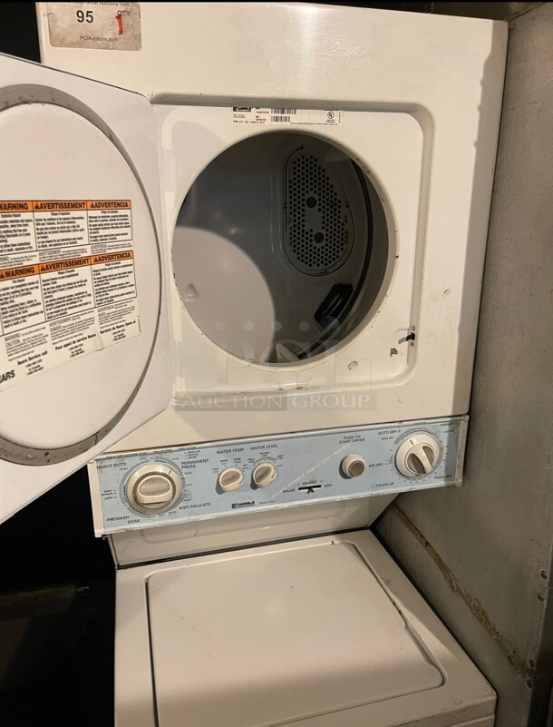Working Kenmore Heavy Duty Commercial Washer And Dryer Stack 120 Volt  - Image 3 of 6