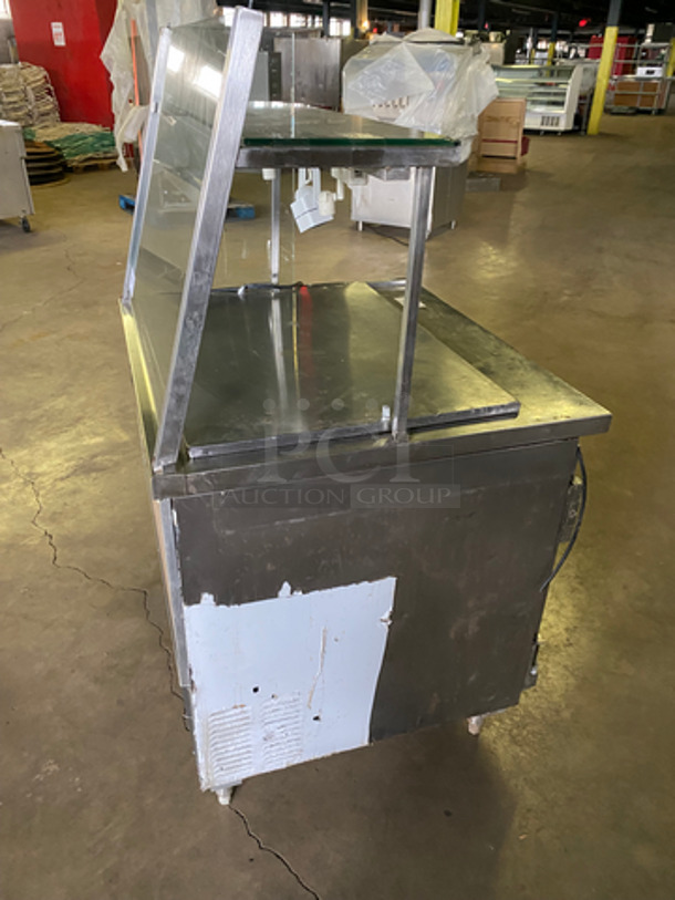 COOL! Leader Commercial Single Door Refrigerated Lowboy/Worktop Cooler! With Poly Coated Racks! With Front Glass!  All Stainless Steel! On Legs! Model: NSFB27S/C SN: NK12M0092A 115V 60HZ 1 Phase - Image 2 of 10
