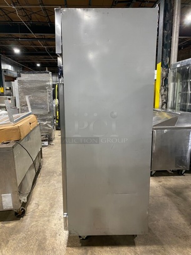 Beverage Air Commercial Single Door Reach In Cooler! With Poly Coated Racks! All Stainless Steel! Model: HR11S SN: 9705865 115V 60HZ 1 Phase - Image 2 of 8