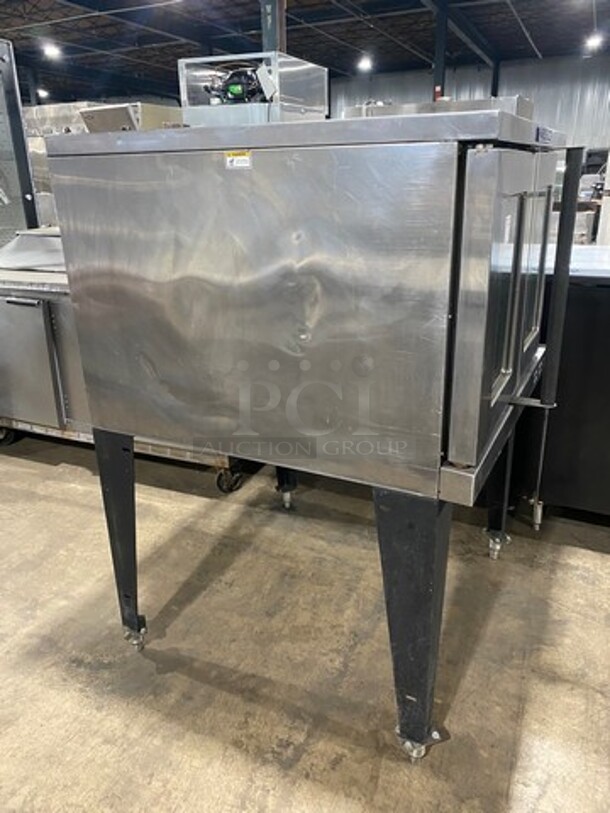 Bakers Pride Commercial Electric Powered Single Deck Convection Oven! With View Through Doors! Metal Oven Racks! All Stainless Steel! On Legs! Model: GDCO11E SN: 555341303013 208V 60HZ 3 Phase - Image 2 of 8