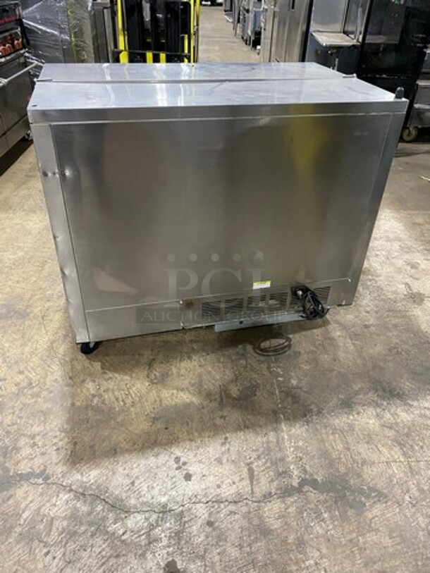 Beverage Air Single Side Access Milk Cooler! Stainless Steel! On Casters! Model: SM49N 115V 60HZ 1 Phase - Image 3 of 8
