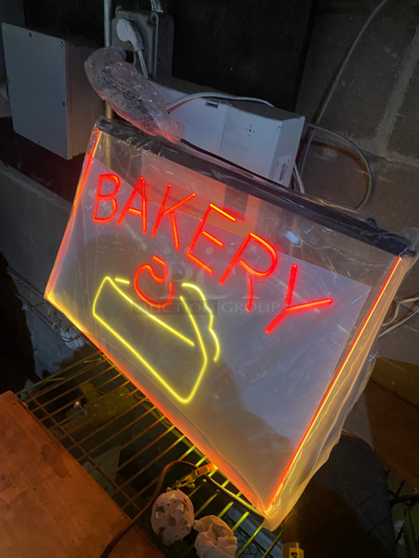 CUTE! Bright Neon Bakery Sign!  - Image 2 of 7