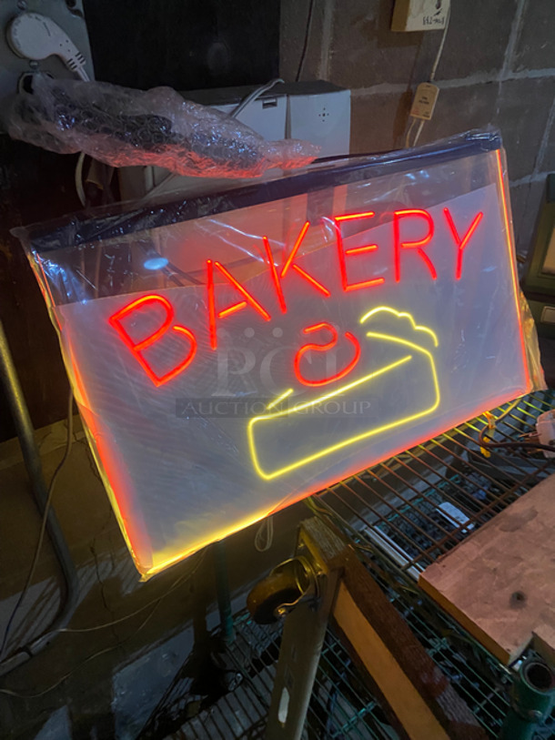 CUTE! Bright Neon Bakery Sign!  - Image 6 of 7