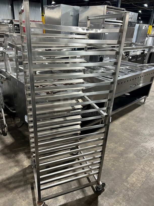 Channel Metal Commercial Pan Transport Rack! On Casters! MODEL AUR12 - Image 6 of 7