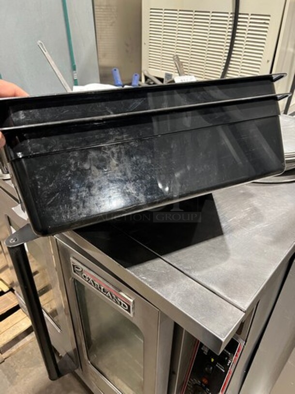 Cambro Black Poly 1/1x6" Food Containers! 2x Your Bid! - Image 2 of 6