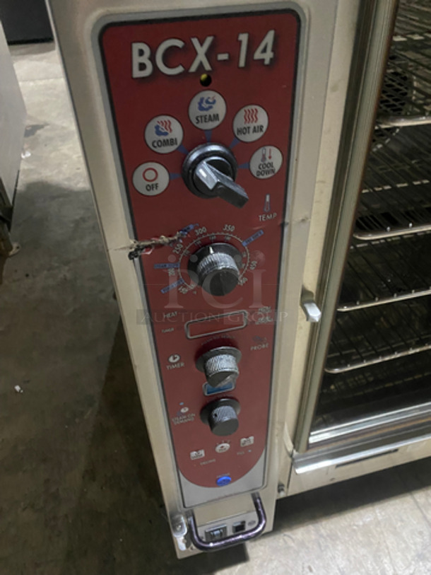 NICE! Blodgett Commercial Natural Gas Powered Double Deck Convection Oven! With View Through Doors! Metal Oven Racks! All Stainless Steel! On Casters! 2x Your Bid Makes One Unit! Model: BCX14G/AA SN: 092110JU025T - Image 8 of 12