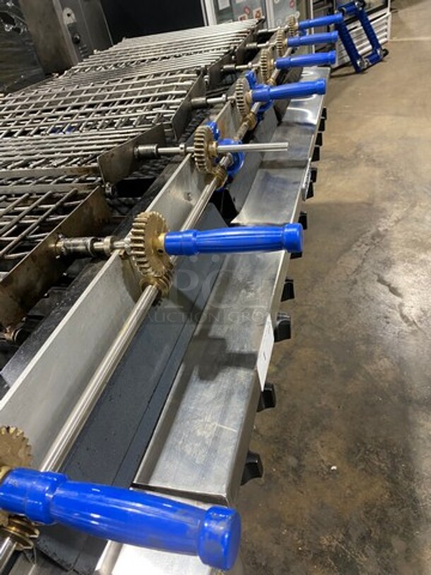 AMAZING FIND! Attias Commercial Natural Gas Powered Dual Sided Rotating Charcoal Broiler Grill! All Stainless Steel! On Casters! WORKING WHEN REMOVED! - Image 8 of 11