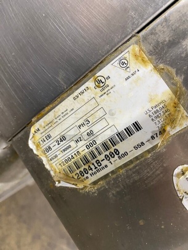 Alto Shaam Commercial Combitherm Convection Oven! All Stainless Steel! On Legs! Model: 7.14ESI SN: 1200418000 208/240V 60HZ 3 Phase - Image 8 of 11