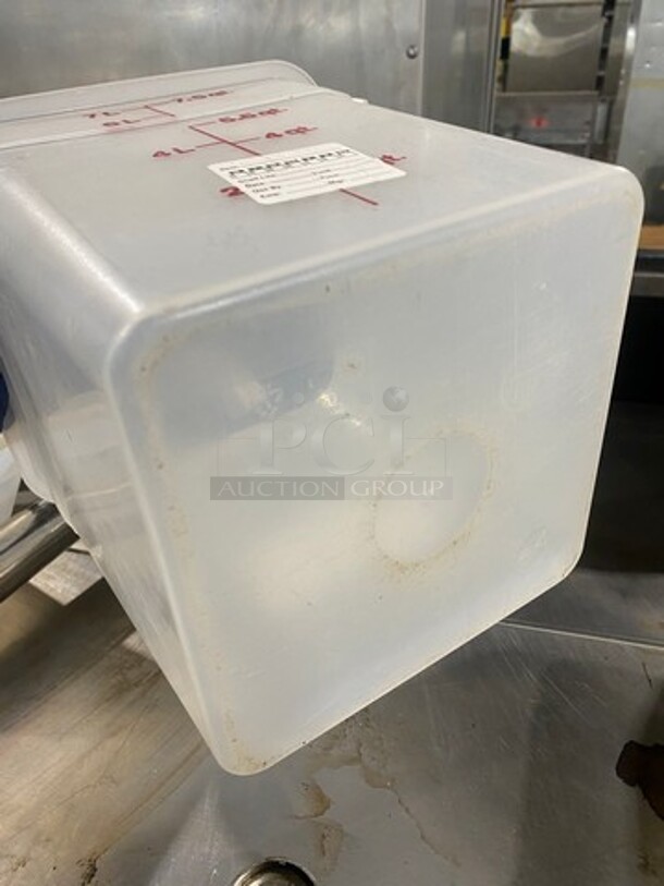 Cambro 7.5Qt Clear Poly Food Containers! - Image 5 of 5