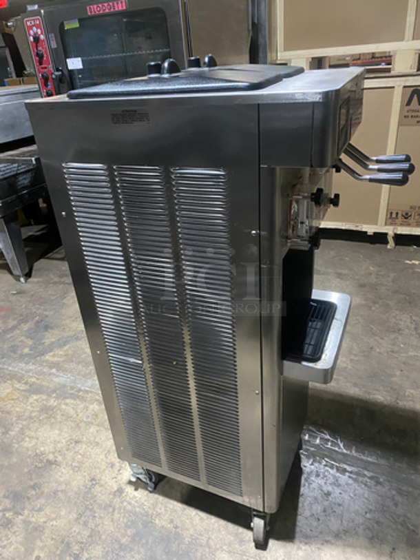 NICE! Stoelting Commercial Air Cooled 2 Flavor Soft Serve Ice Cream/Yogurt Machine! All Stainless Steel! On Casters! Model: F231309I2AD1 SN: 4210506J 208/240V 3 Phase - Image 4 of 10