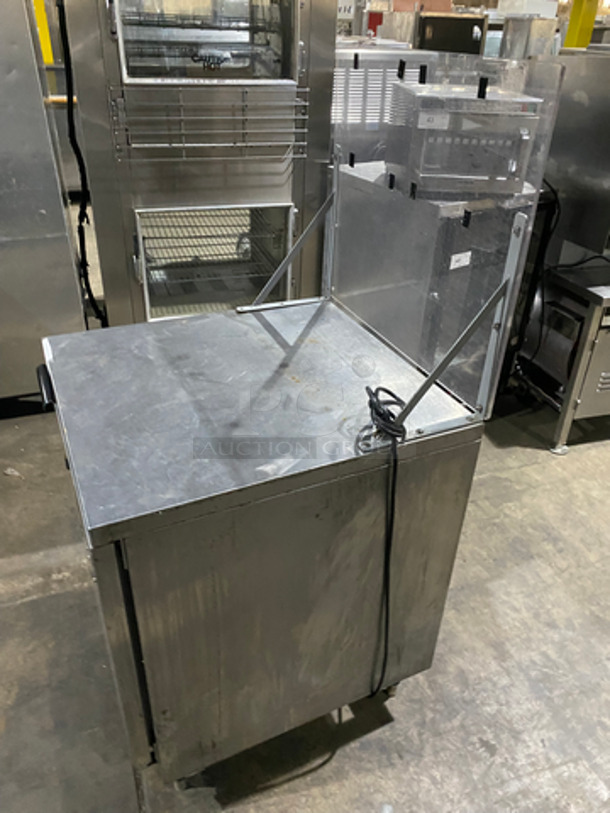 Beverage Air Commercial Single Door Lowboy/Worktop Freezer! With Plexi Glass! All Stainless Steel! On Legs! Measurements Are Without Plexi Glass! Model: WTF27A 115V 60HZ 1 Phase - Image 2 of 7