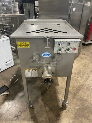 Nice! Biro Floor Style Meat Mixer/Grinder! Model EMG32 Serial 8878! 7.5 Horse Power! 208V 3pH! On Legs With Casters!