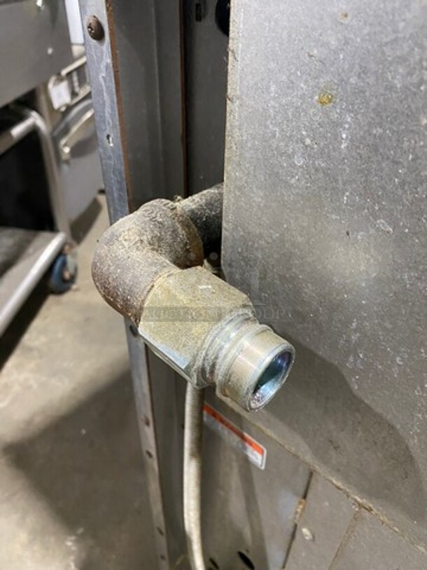 Vulcan Commerical Natural Gas Powered 12 Burner Stove! With Raised Back Splash And Salamander Shelf! With 2 Oven Underneath! All Stainless Steel! On Casters! WORKING WHEN REMOVED! Model: G72SS1AA SN: 659011300 - Image 11 of 11