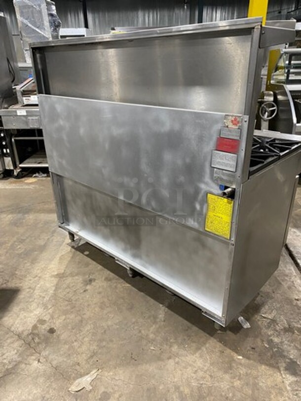 All Satinless Steel! Commercial Natural Gas Powered 10 Burner Stove! With Raised Back Splash! With 2 Full Size Oven Underneath! All Stainless Steel! - Image 4 of 10