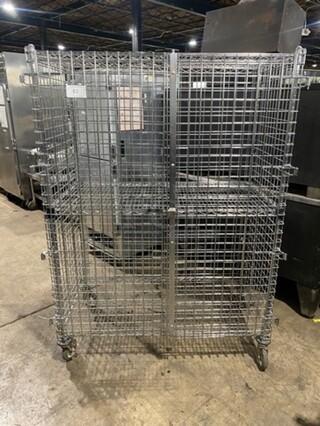 Eagle Mobile Chrome Security Cage! On Casters!