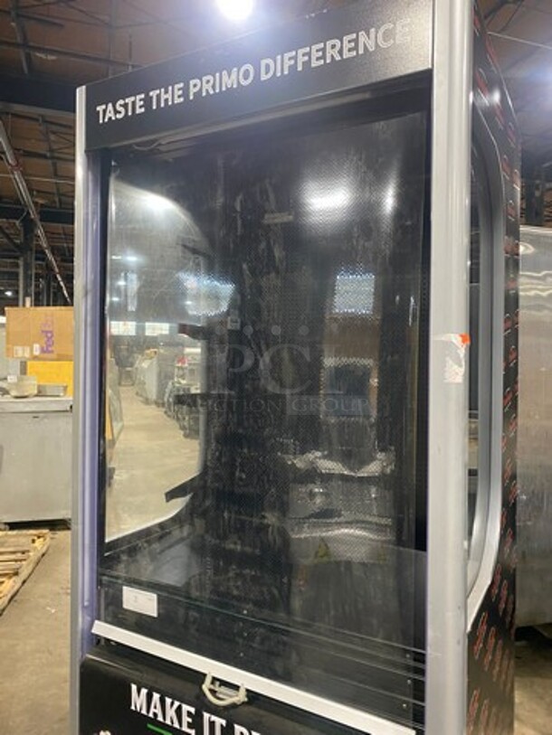 WOW! Ojeda Commercial Refrigerated Open Grab-N-Go Case Merchandiser! With Front Cover! With View Through Sides! On Casters! Working When Removed! - Image 7 of 9