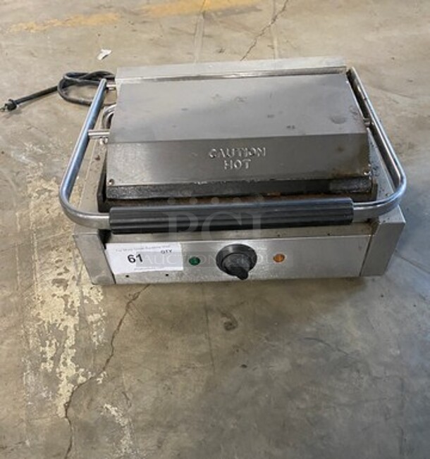 Commercial Countertop Panini/Sandwich Supremo Grill! All Stainless Steel! Press With Flat Surface! - Image 1 of 8