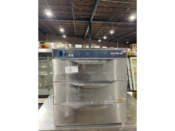 Alto-Shaam Commercial Countertop 3 Drawer Food Warmer! All Stainless Steel! Model 500-3D SN 2940858-000! 120V 1 Phase!  - Image 1 of 8