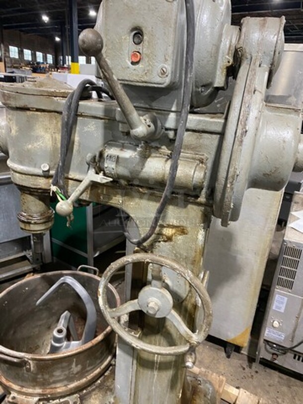 Hobart Commercial Floor Style Heavy Duty Mixer! With Mixing Bowl! With Hook Attachment! - Image 5 of 11