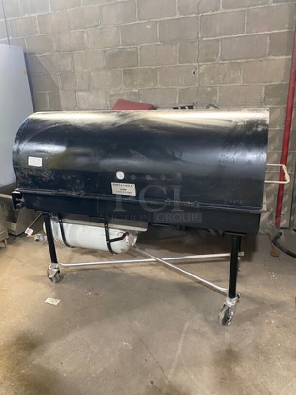 WOW! Belson Porta Grill LP Powered BBQ Grill! On Casters! WORKING WHEN REMOVED! Model: PG2460II SN: 4459 - Image 9 of 9