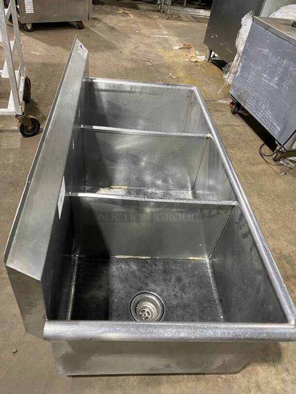 Stainless Steel 3 Bay Sink With Legs! - Image 5 of 8