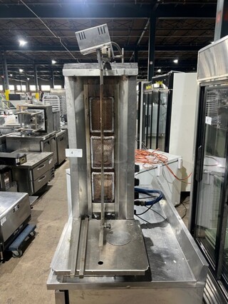 Commercial Stainless Steel Kebab 3 Burner Compact Machine! Working When Removed!