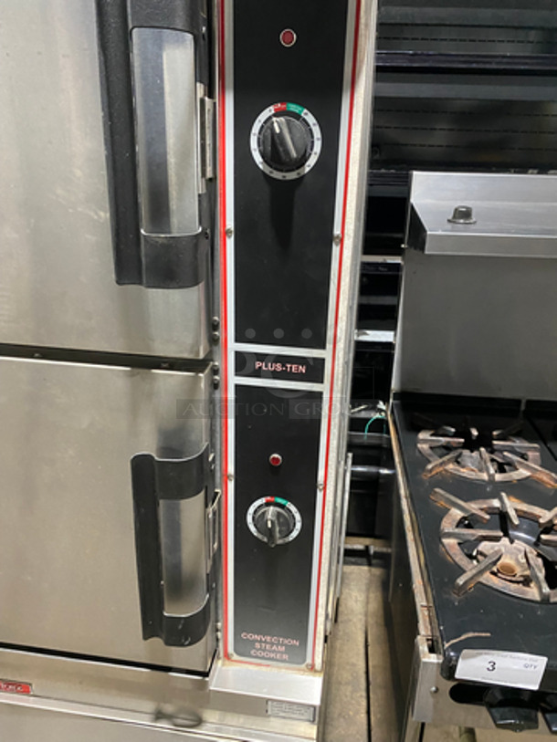 Market Forge Commercial Dual Cabinet Convection Steam Cooker! All Stainless Steel! On Legs! - Image 3 of 8