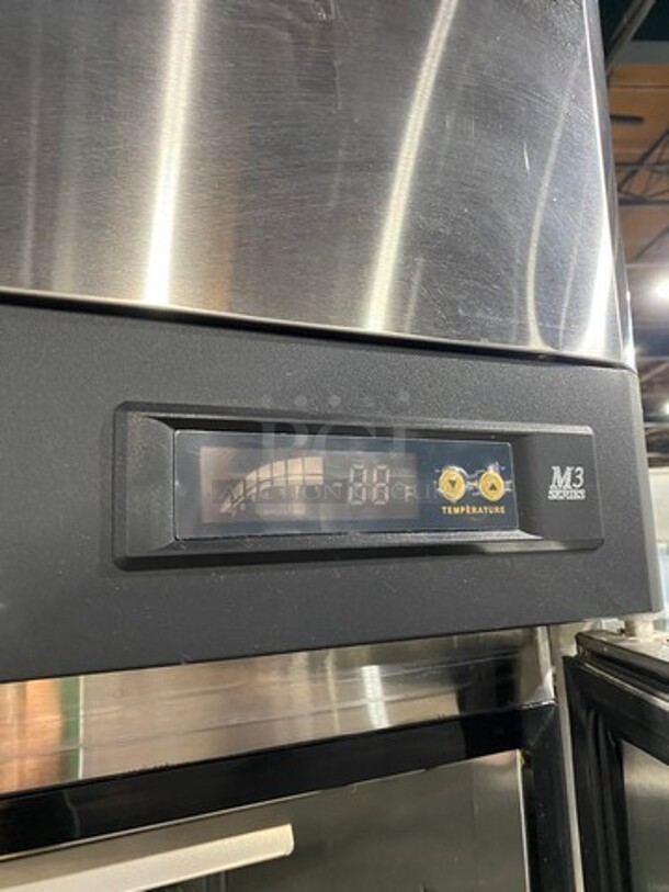 Turbo Air Commercial Single Door Reach In Refrigerator! With Poly Coated Racks! All Stainless Steel! On Casters! Model: M3R241 SN: M3R2L8Z083 115V 60HZ 1 Phase - Image 8 of 9
