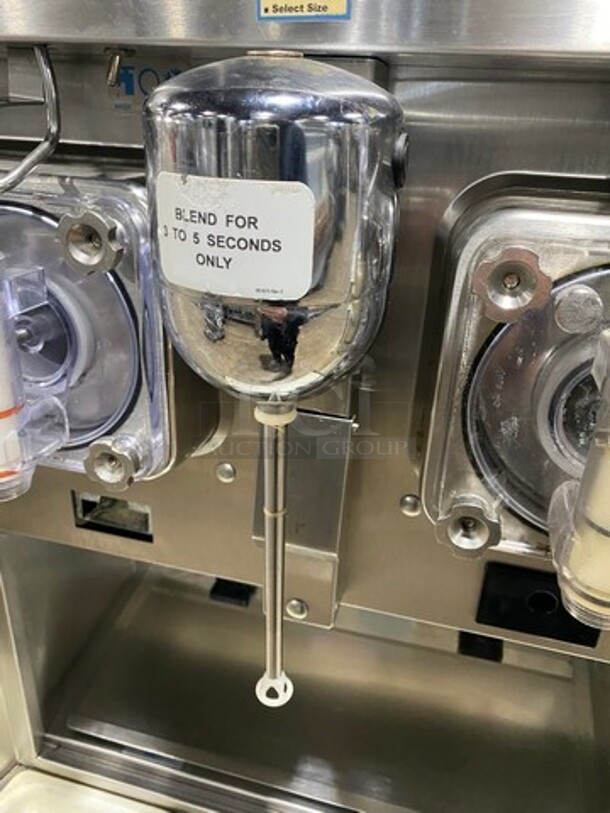 NICE! Taylor Commercial Floor Style 2 Flavor Frosty/Coolatta/Slushy Making Machine! With Milkshake Mixing Attachment! All Stainless Steel! Model 342D27 Serial M4012799! 208/230V 1Phase! On Commercial Casters!  - Image 7 of 12