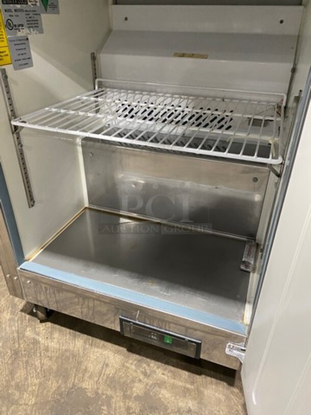 Maxx Cold Commercial Single Door Lowboy/ Worktop Freezer! With Poly Coated Rack! Solid Stainless Steel! On Casters! Model: MXCF27U SN: 5044421 115V 60HZ 1 Phase - Image 5 of 8