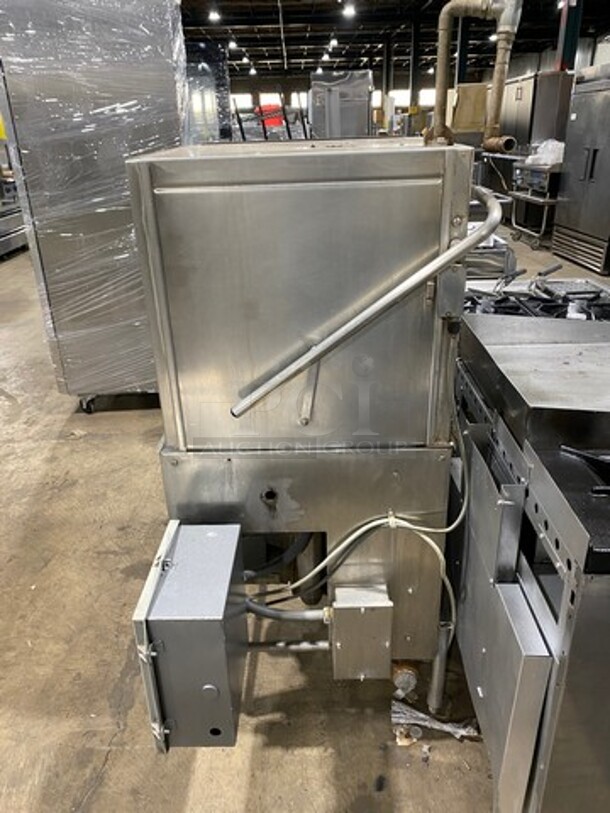 Hobart Heavy Duty Commercial Upright Pass-Through Dishwasher! With Entering & Receiving Wash Table! With Garbage Disposal! All Stainless Steel! On Legs! - Image 4 of 11