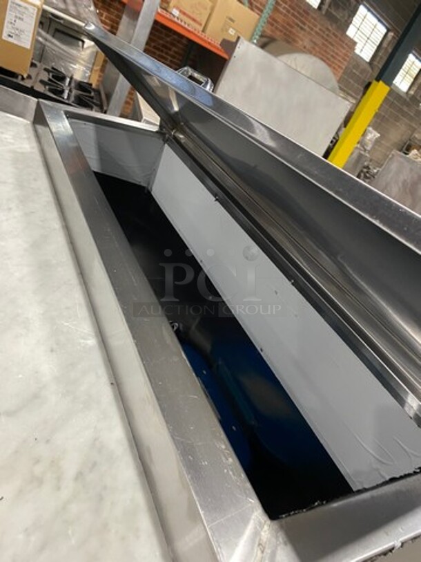 LATE MODEL! 2018 Leader Commercial Refrigerated Marble Top Pizza Prep Table! With 2 Door Underneath Storage Space! All Stainless Steel! On Casters! Model: PT48 SN: AB02M2705A 115V 60HZ 1 Phase - Image 8 of 10