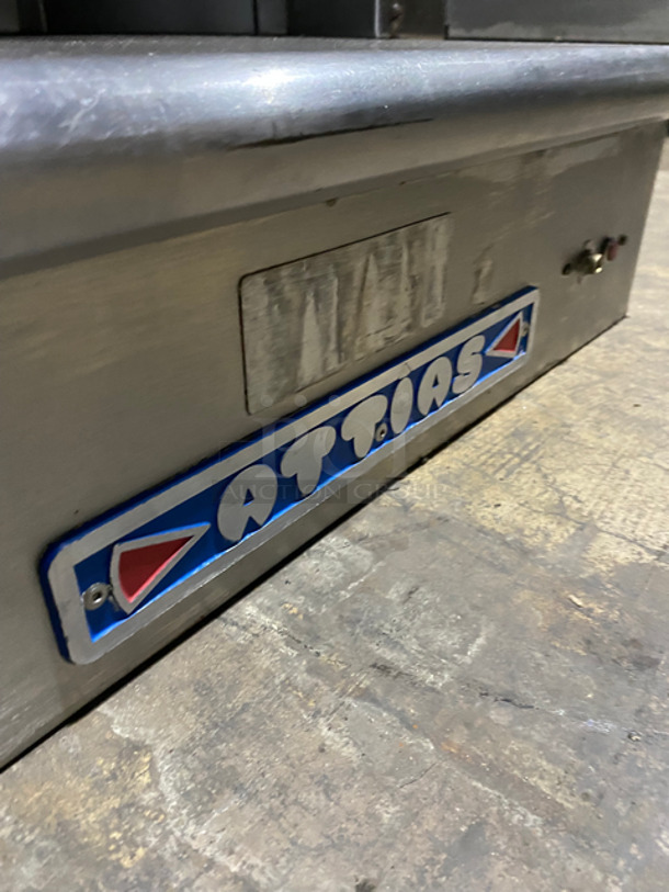 Attias Commercial Natural Gas Powered Countertop Gyro Machine! All Stainless Steel! - Image 9 of 10