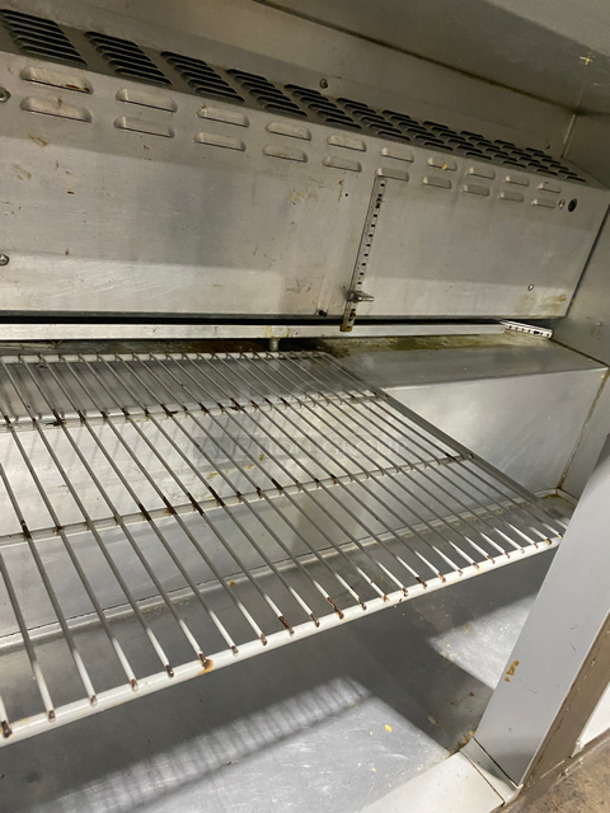 Continental Commercial 2 Door Worktop/Lowboy Refrigerator! With Back Splash! With Poly Coated Racks! All Stainless Steel! On Casters! Model: SW48BS SN: 135B5070 115V 60HZ 1 Phase - Image 7 of 9