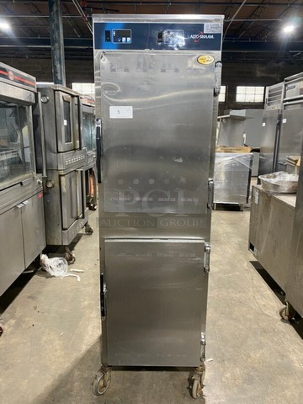 Alto Shaam Commercial Heated Holding Cabinet/ Food Warmer! All Stainless Steel! On Casters! WORKING WHEN REMOVED! Model: 1000UP SN: 1428249000 208/240V 60HZ 1 Phase