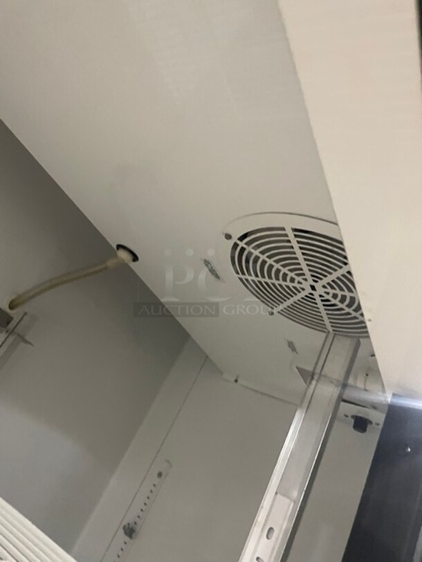 NICE! True Commercial 2 Door Reach In Refrigerator! With Poly Coated Racks! All Stainless Steel! On Casters! 115V 1 Phase! Model: T-35 SN: 7018068! - Image 7 of 10