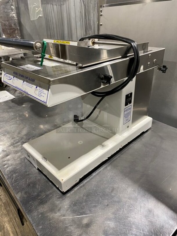 Oliver Commercial Countertop Mini Chip Slicer! Model: 738 SN: 188922 115V 60HZ 1 Phase - Image 3 of 8