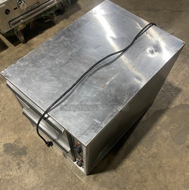 Apw Wyott Stainless Steel 2 Door Bread/Food Warming Cabinet! MODEL HDDS-2 SN: 0806DC7798 120V 1PH - Image 10 of 10