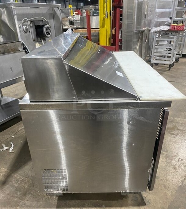 Randell Commercial Refrigerated Mega Top Sandwich Prep Table! With 2 Door Underneath Storage! All Stainless Steel! On Casters! MODEL 904K7 SN: W12636301 115V 1PH - Image 3 of 9