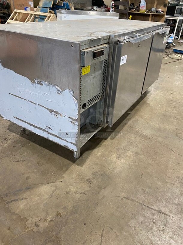 Traulsen 2 Door Heavy Duty Lowboy/Worktop Cooler! Model TUC72HT Serial T92522C15! 115V 1 Phase! On Legs!  - Image 2 of 9