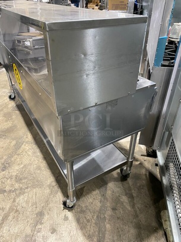 Eagle Commercial Electric Powered 5 Well Steam Table! With Storage Space Underneath! All Stainless Steel! On Casters! Model: YSPHT5 SN: 2008990235 208V 60HZ 1 Phase - Image 4 of 12