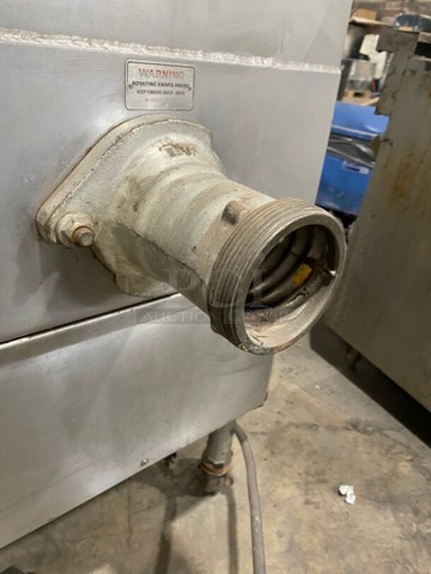 Hobart Commercial Heavy Duty Floor Style Meat Grinder! All Stainless Steel! On Casters! Model: 4246HD SN: 271052298 480V 60HZ 3 Phase - Image 8 of 9