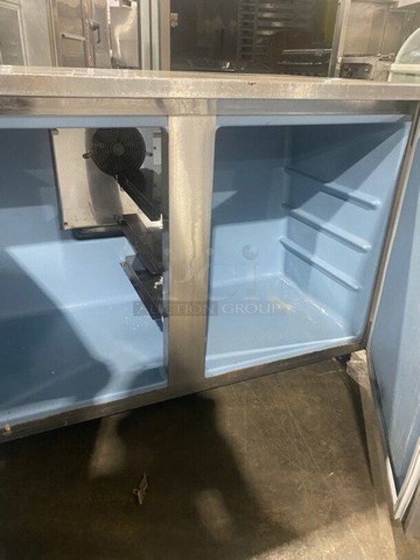 COOL! Delfield Manitowoc Commercial 2 Door Lowboy/Worktop Cooler! All Stainless Steel! Model: UC4048STAR SN: 1305152000153 115V 60HZ 1 Phase - Image 6 of 9