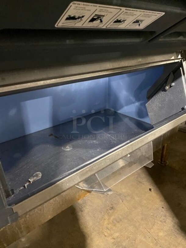 Scotsman Commercial Ice Maker Machine! On Follet Commercial Ice Bin! All Stainless Steel Body! On Legs! Model: C1448SA32E SN: 17061320012199 208/230V 60HZ 1 Phase, Model: DEV1475SG60 SN: E2491535013 - Image 6 of 11