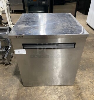 Delfield Commercial Single Door Lowboy/Worktop Cooler! All Stainless Steel! Model: 406STAR4 SN: 1502152000348 115V 1 Phase